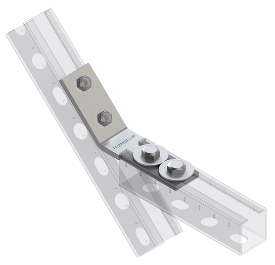 TERMOCLIP 09252001 Уголок в сборе 45˚ 38-41 6F4 75x33x100, 6 мм