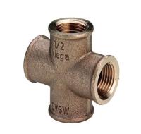 VIEGA 320638 Фитинг резьбовой крестовина, 1" x 1" внутренняя/внутренняя, бронза