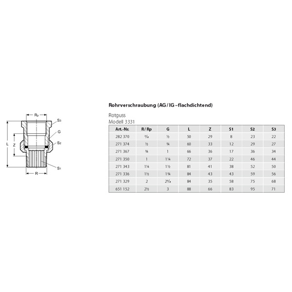 VIEGA 447052 Фитинг резьбовой соединительный элемент резьбовой , 2 x 2 наружная/внутренняя, бронза