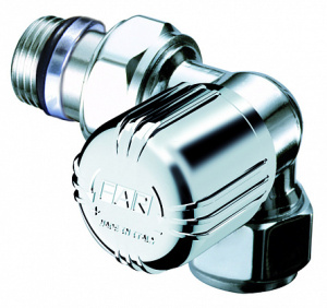 FAR FL 0106 12 LadyFAR Вентиль термостатический трехосевой правосторонний1/2" гайка М24х19 (серебро)