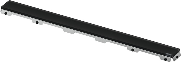 TECE 601094 TECEdrainline Панель для душевого канала из матового стекла, прямая, 1000 мм, черный