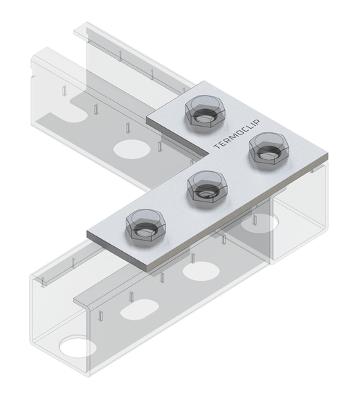 TERMOCLIP 09259001 Пластина соединительная L-образная 38-41 4F4 78x4x118, 4 мм