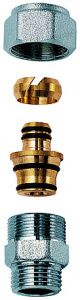 FAR FC 5011 34 80204  Переходник 3/4", НР - с концовкой дляпластиковой труб, 20х2