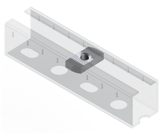 TERMOCLIP 09377002 Гайка профиля 41 8F 18x8x35, 8 мм