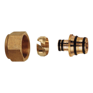 FAR FC 6054 80191  Концовка дляпластиковой и РЕХ труб 20х290, латунгайка  М24х19
