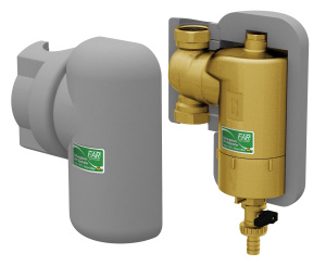 FAR FA 2213 34  Грязеуловитель в теплоизол,  с магнит., поворотнсоедин3/4"(ВВ)