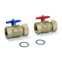 РЕХАУ 12478301001 RAUTHERM S Комплект двух шаровых кранов 1 1/2" для пром. коллектора,