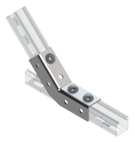 TERMOCLIP 09253002 Угол универсальный 135° 38-41 4F8
 40x40x94, 4 мм