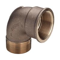 VIEGA 264000 Фитинг резьбовой отвод  90°, 3/4" x 3/4" наружная/внутренняя, бронза