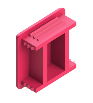 TERMOCLIP 09379005 Заглушка пластмассовая для профиля и консолей 41xx41,  мм