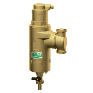 FAR FA 2231 34  Деаэратор COMBI совмещенный с грязуловителем, 3/4", ВР-ВР, с магнитом, с поворотным соединением