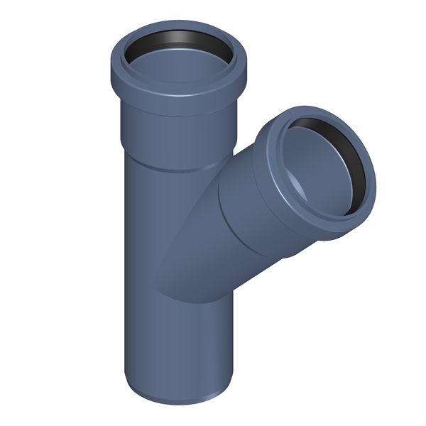 POLOPLAST P2215 POLO-KAL NG Тройник PKEA DN/OD 50/50, 45°, синий