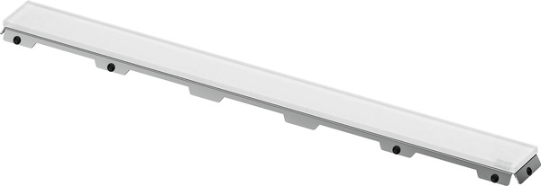 TECE 601093 TECEdrainline Панель для душевого канала из матового стекла, прямая, 1000 мм, белый