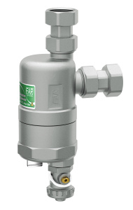 FAR FA 2273 34 CompactFAR Сепаратор шлама (дешламатор) COMPACT 3/4"х3/4", НР-накидная гайка, с магнитом, шаровым краном