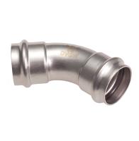 CONEX BANNINGER PS50411080000 >B< Press Inox  Отвод 45° двухраструбный  108x108