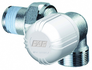 FAR FT 1616 C12  Вентиль термостатический трехосевой, правосторонний, 1/2", М24х19