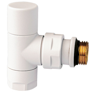 FAR FL 0164 12P LadyFAR Вентиль запорный угловой 1/2", гайка М24х19, белматов.