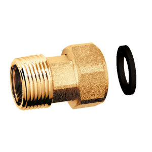 FAR FC 8313 12  Переходник с накидной гайкой, 1/2"х1/2"НР, с EPDM, латунный