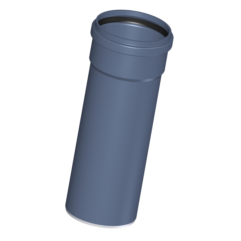POLOPLAST P2041 POLO-KAL NG Труба канализационная DN 110, длина 250 мм, 3-х слойная, шумопоглощающая, с раструбом PKEM, синий