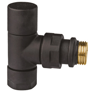 FAR FL 0163 12P LadyFAR Вентиль запорный угловой 1/2", гайка М24х19, чернматов.
