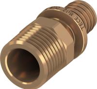 TECE 705611 TECEflex Соединение прямое с ниппелем TECEflex 63 х 2'', бронза