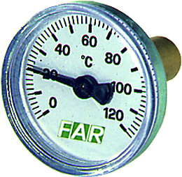FAR FA 2650  Термометр 3/8", торцевое соединение, 0...120°С, зонд 36, ф40