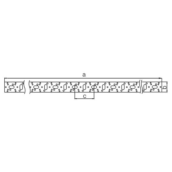 РЕХАУ 11056231008 RAUTITAN Монтажная шина, 2 м, оцинкованная сталь