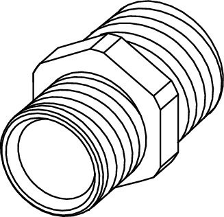 TECE 8740440 TECEflex Ниппель редукционный, 1/2" х 3/4" Евроконус