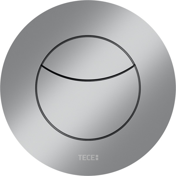 TECEflushpoint Пневматическая дистанционная пластиковая панель смыва унитаза для двойной системы смыва, круглая, хром матовый