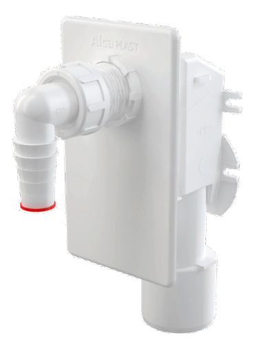 ALCAPLAST APS4 Сифон для стиральной машины под штукатурку, DN40/DN50, белый