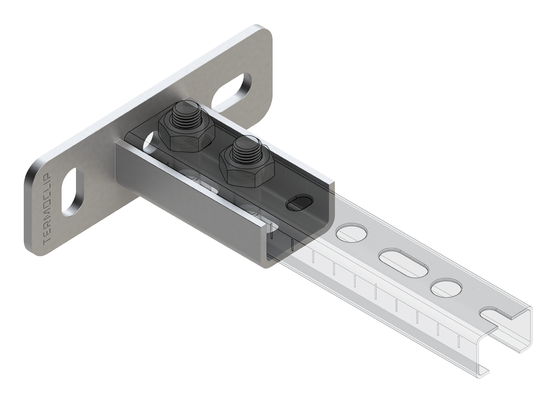 TERMOCLIP 09118001 Фланец седельный поперечный 28 4F2 40x70x120, 5,0 / 3,0 мм