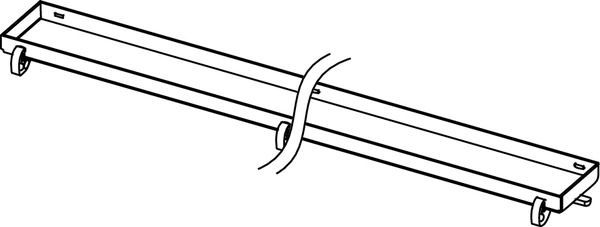 TECE 600770 TECEdrainline Основа для плитки под облицовку плиткой "plate", прямая, 700