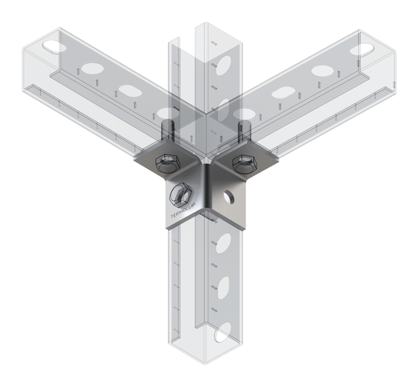 TERMOCLIP 09254003 Уголок 3D двусторонний 38-41 4F4 80x48x80, 4 мм