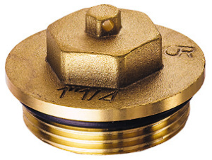 FAR FK 4149 1  Заглушка CR, 1", НР, латунная