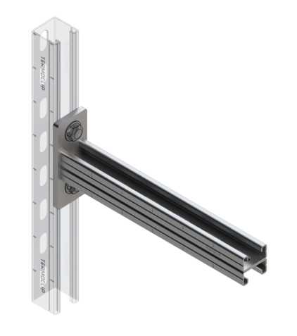 TERMOCLIP 09371202 Консоль сдвоенная 41x42x400, 2 мм