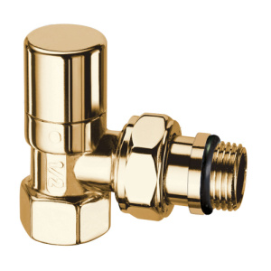 FAR FL 0160 12 LadyFAR Вентиль запорный угловой для стальных труб 1/2"ВР (золото)