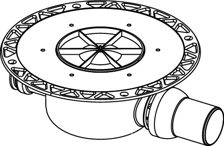 TECE 3601500 TECEdrainpoint S Сифон DN 50, стандартный, с универсальным фланцем  Seal System