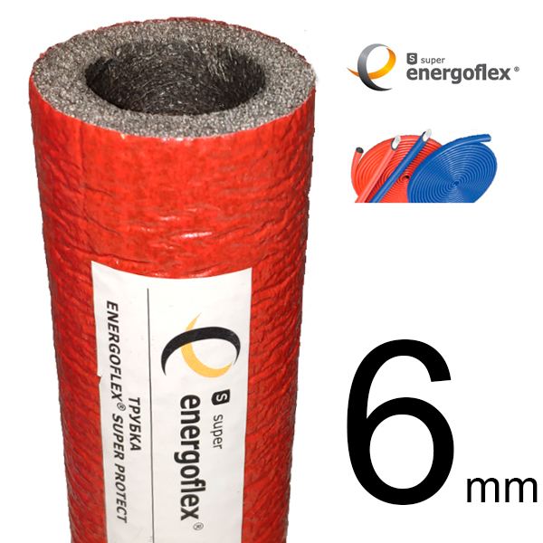 ROLS ISOMARKET EFXT018062SUPRK Теплоизоляция Energoflex® Super Protect СПК18/6, для трубы 16, толщина стенки 6 мм, цвет красный