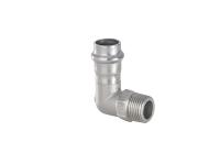 CONEX BANNINGER PS4092G0180400 >B< Press Inox  Уголок 90°, резьба наружная  18x1/2"