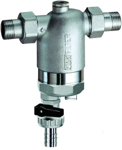 FAR FA 39F3 34100  Фильтр 3/4", НР-НР, 100 мкм, с магнитной вставкой, под манометр, Tmax: 95 °С, 25 бар