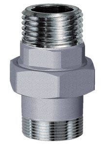 FAR FC 5153 12  Соединение прямое трехсоставное 1/2", НР-НР, хромированное