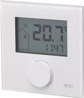 TECE 77410039 TECEfloor Дизайнерский комнатный термостат  RTF-D с ЖК-дисплеем, RT-D Design 230 Standard, стекло белое
