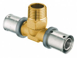 FAR 4913 1601 PressFAR Пресс-тройник 16х2-1/2"(НР)-16х2, латунь (аналог 59131601)