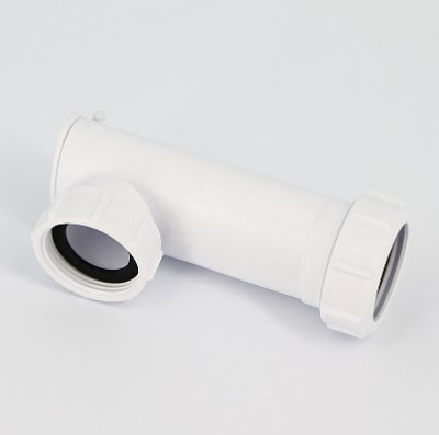 McALPINE WHB1-40 Самозакрывающийся сливной клапан горизонтальный (сухой затвор), вход 1 1/4" ВР НГ, выход компрессионный Ду40