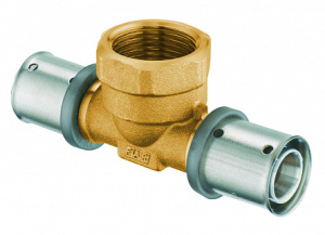 FAR 4912 2001 PressFAR Пресс-тройник 20х2-1/2"(ВР)-20х2, латунь (аналог 59122001)