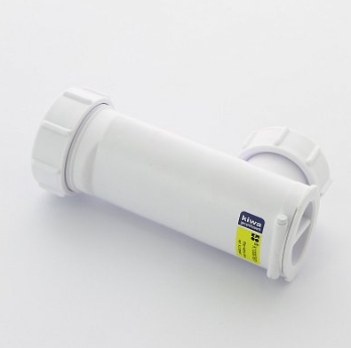 McALPINE WHB1-40 Самозакрывающийся сливной клапан горизонтальный (сухой затвор), вход 1 1/4" ВР НГ, выход компрессионный Ду40