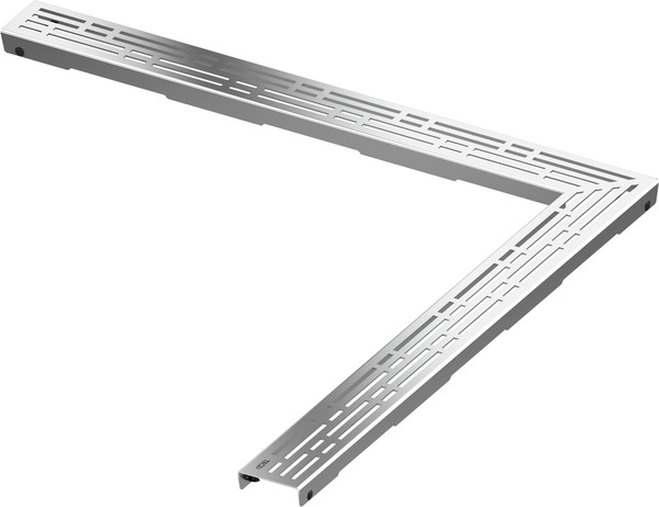 TECE 610910 TECEdrainline Декоративная решетка "basic" нержавеющая сталь, глянец, для углового душевого канала 90°, 900 х 900
