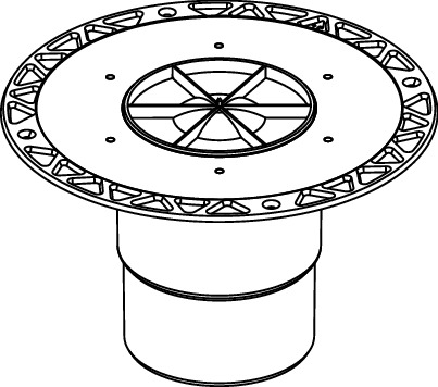 TECE 3607600 TECEdrainpoint S Сифон DN 100, вертикальный с универсальным фланцем Seal System