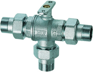FAR FA 3020 114 ZonaFAR Кран шаровой 3-х ходовой, зонный 1 1/4" НР