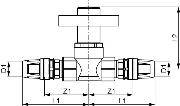 TECE 8780120 TECElogo Шаровый кран скрытого монтажа 20 с колпачком